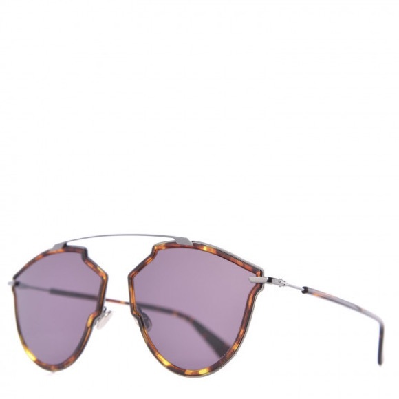 DIOR BUTTERFLY SUNGLASSES SOREALRISE H2HUR DARK RUTHENIUM/HAVANA 58MM - Picture 4 of 13
